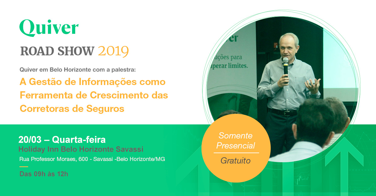 Roadshow da Quiver será em Belo Horizonte, no dia 20 de março
