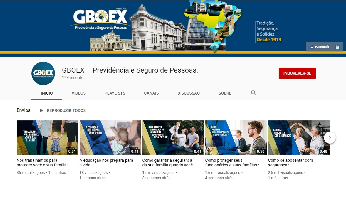 GBOEX compartilha dicas no Youtube