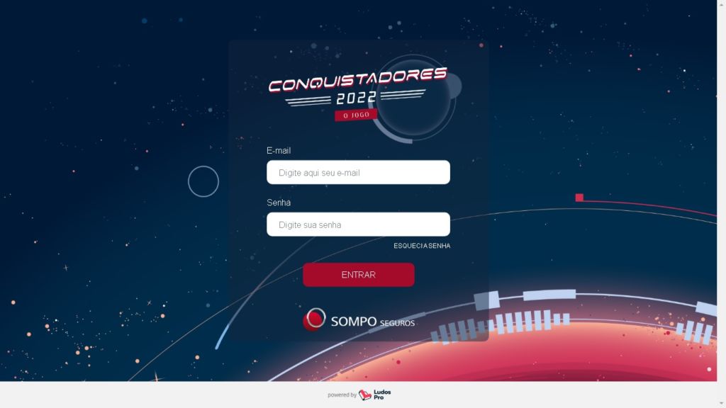 Conquistadores 2022 - Tela Inicial