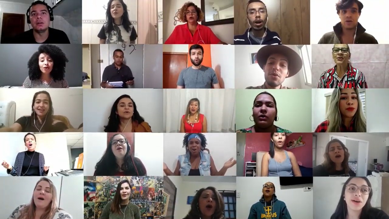 Coral Allianz Partners grava vídeo à distância para espalhar mensagem de esperança / Divulgação