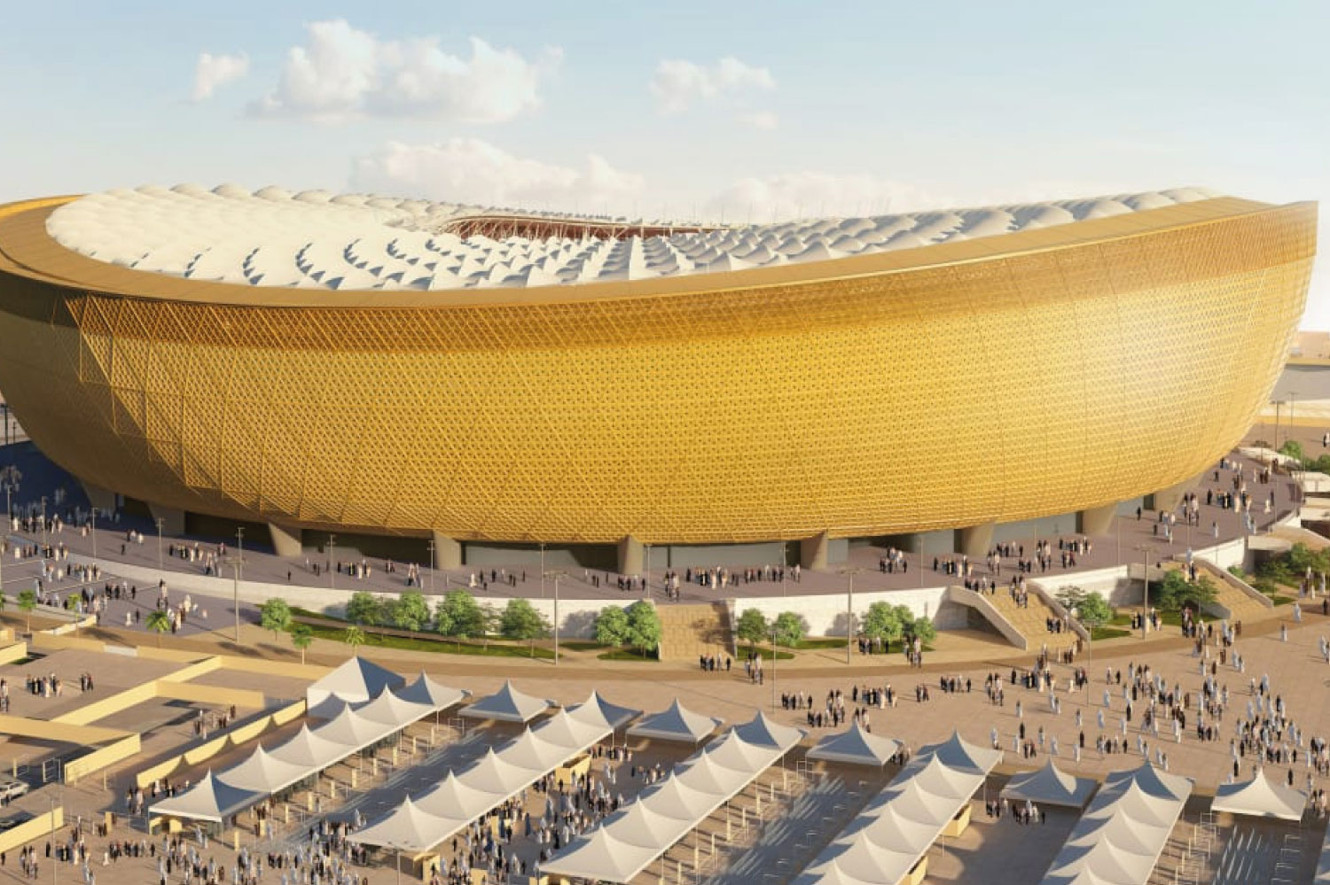 O Estádio Lusail / Reprodução