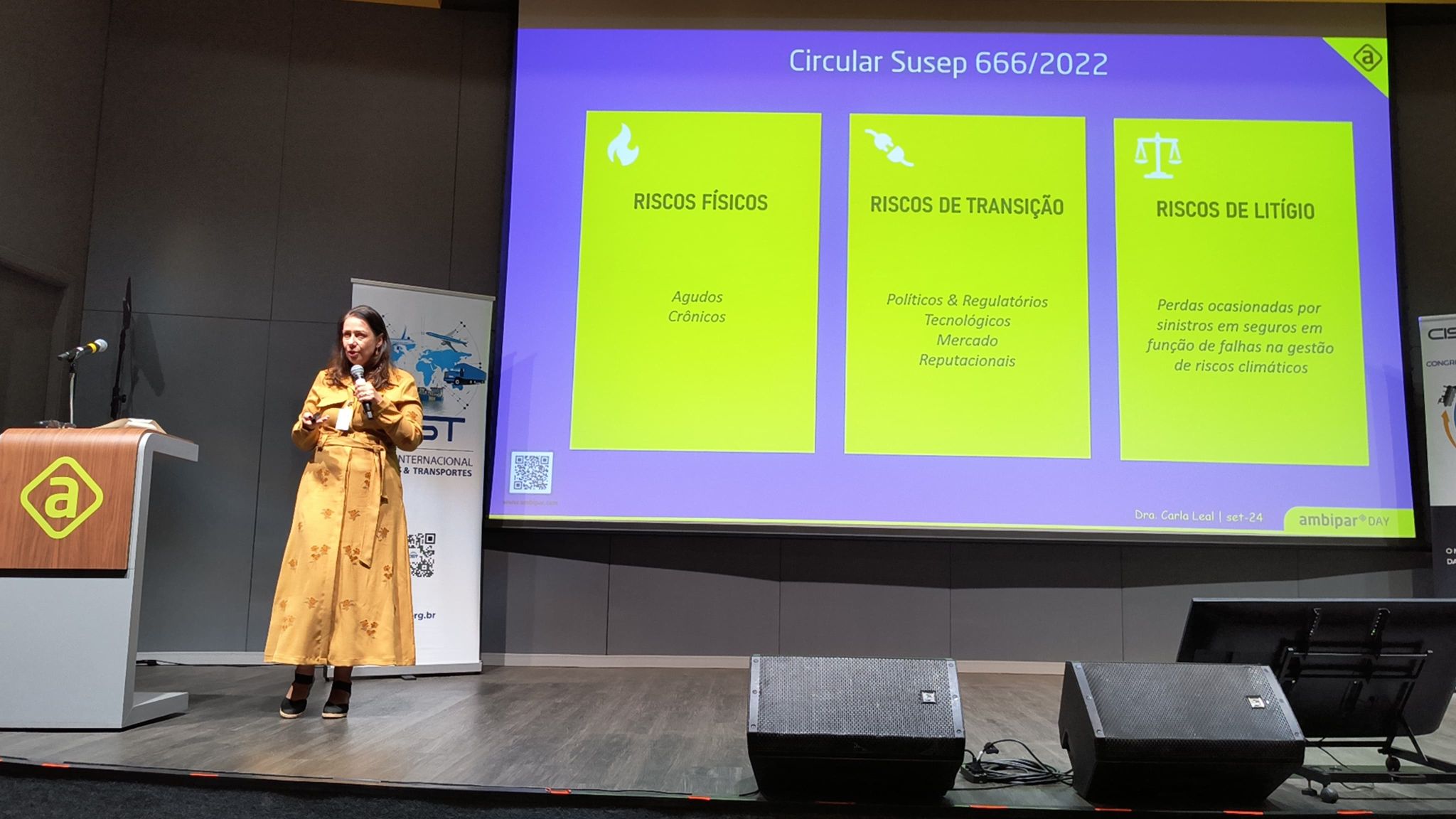 Carla Leal, executiva e conselheira de Riscos Climáticos da Ambipar / Reprodução