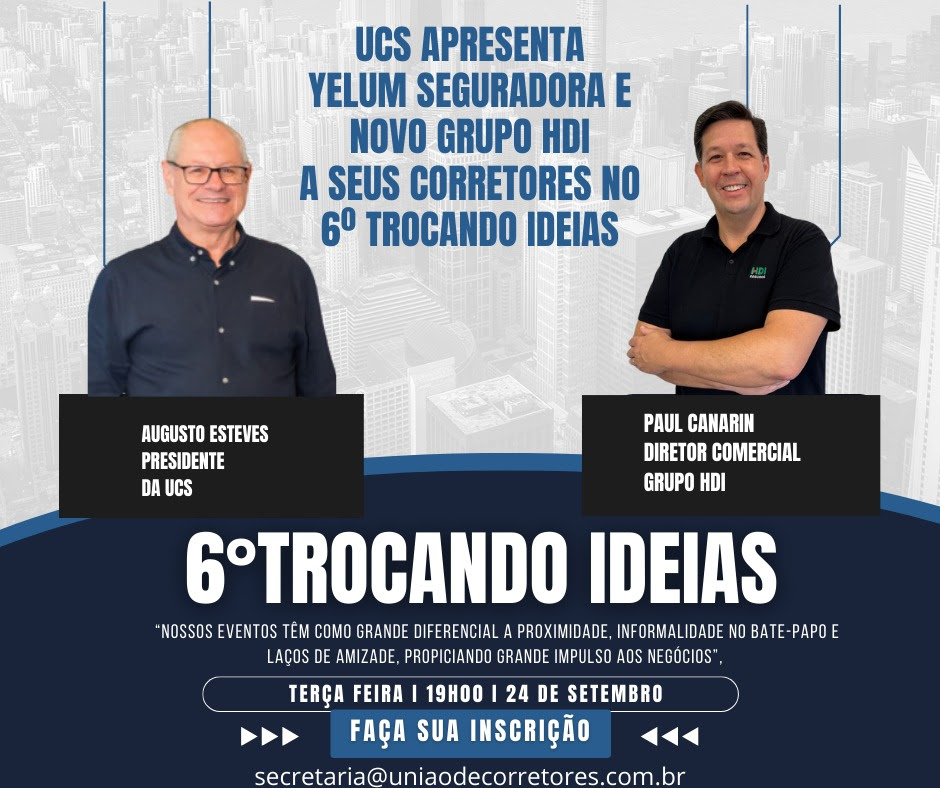 UCS apresenta Yelum Seguradora e novo Grupo HDI a seus corretores no 6º Trocando Ideias de 2024 / Divulgação