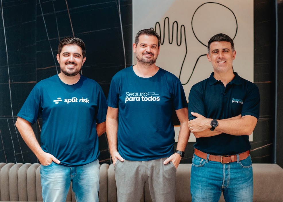 Leandro Teixeira, Pedro Pires e Rudh Menezello, sócios da Split Risk / Foto: Divulgação