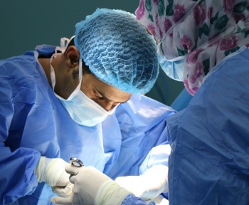doctor having operation