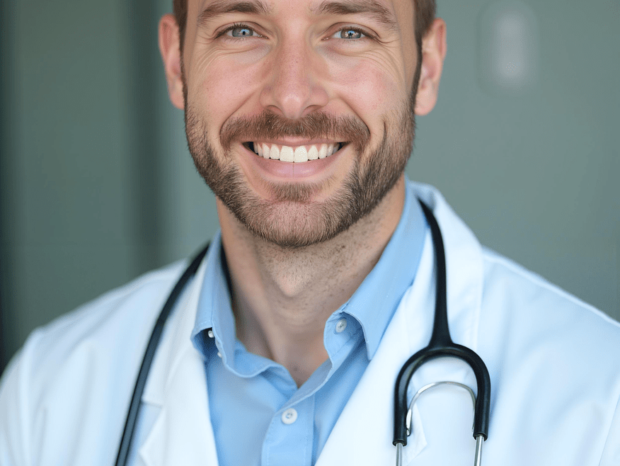 ai generated, doctor, male, health, male doctor, happy doctor, white doctor, hospital, medical, dentist, surgery, healthcare, medicine
