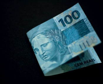 A close up of a paper money bill