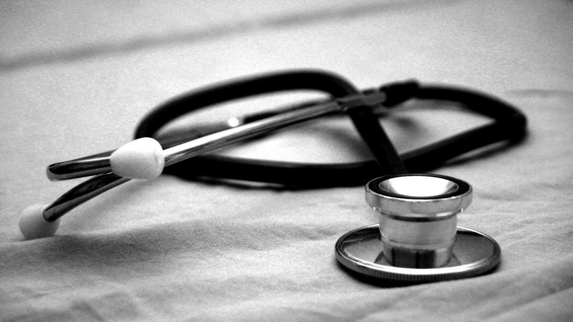 black and gray stethoscope