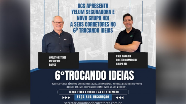 UCS apresenta Yelum Seguradora e novo Grupo HDI a seus corretores no 6º Trocando Ideias de 2024 / Divulgação