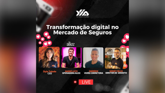 Yia Broker realiza live sobre “Transformação digital no mercado de seguros” / Foto: Divulgação