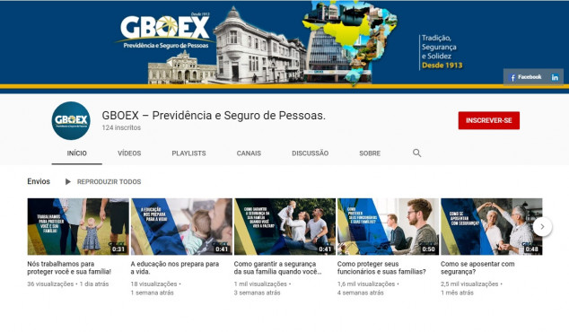 GBOEX compartilha dicas no Youtube