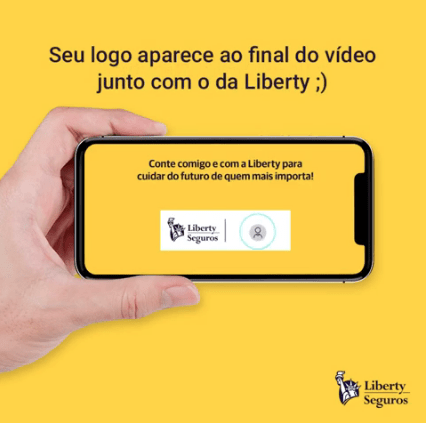 Liberty Seguros personaliza campanha publicitária com logo dos corretores