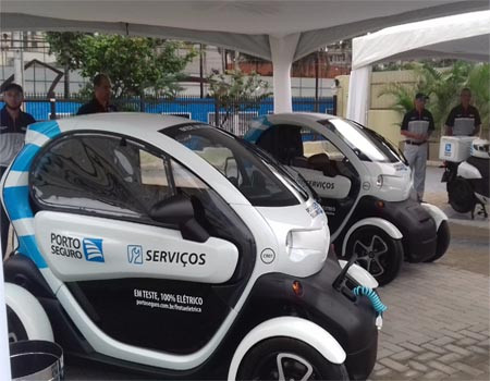 Porto Seguro adota carros elétricos no atendimento a segurados tecnologia