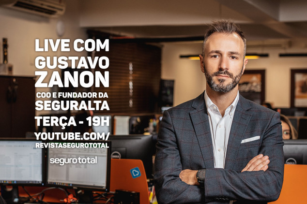 Gustano Zanon, fundador da Seguralta, participa de live da Seguro Total a partir das 19h