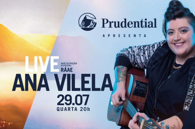 Prudential do Brasil patrocina primeira live da cantora Ana Vilela